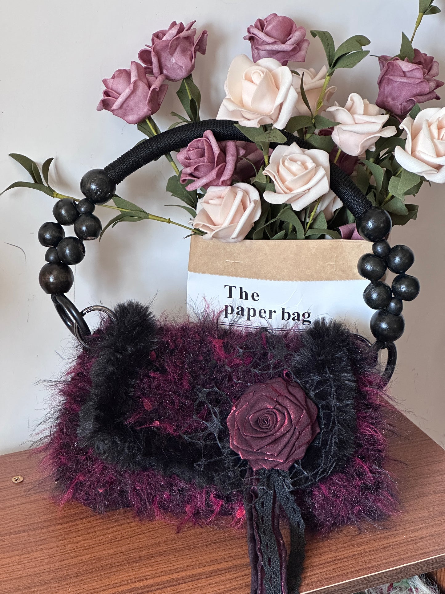 Black & Red New Chinese Style Shoulder Bag