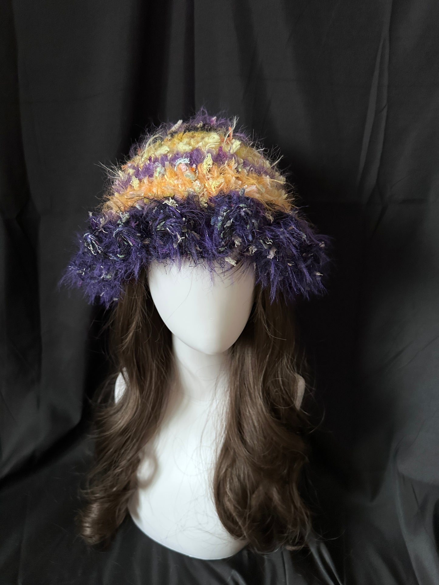 Crochet Jellyfish Hat: Purple Garden Fisherman Style