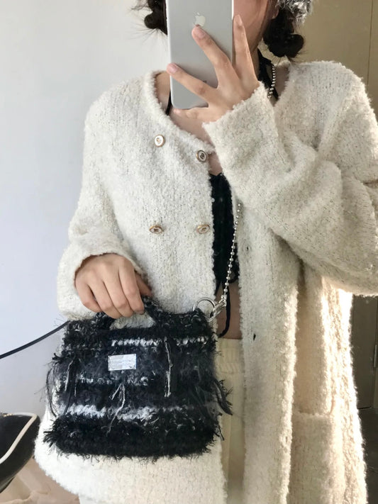 Black & Gray Crossbody Bag