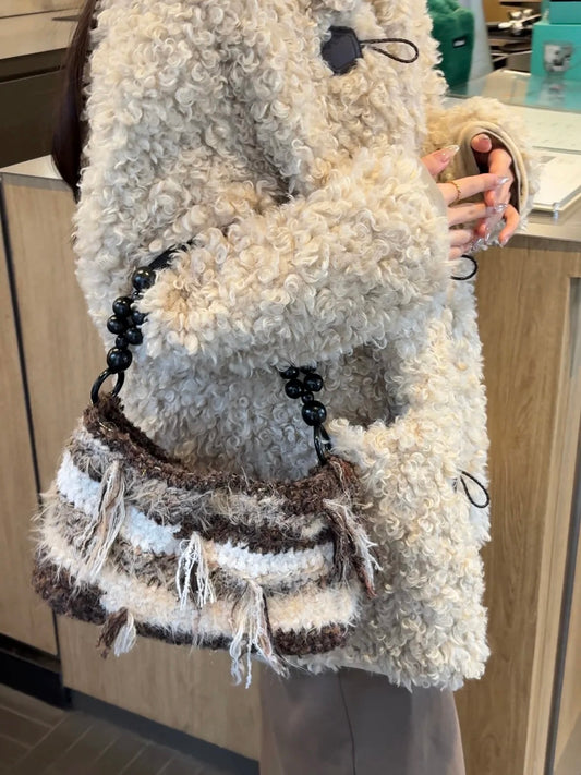 Maillard Brown Large Shoulder Bag