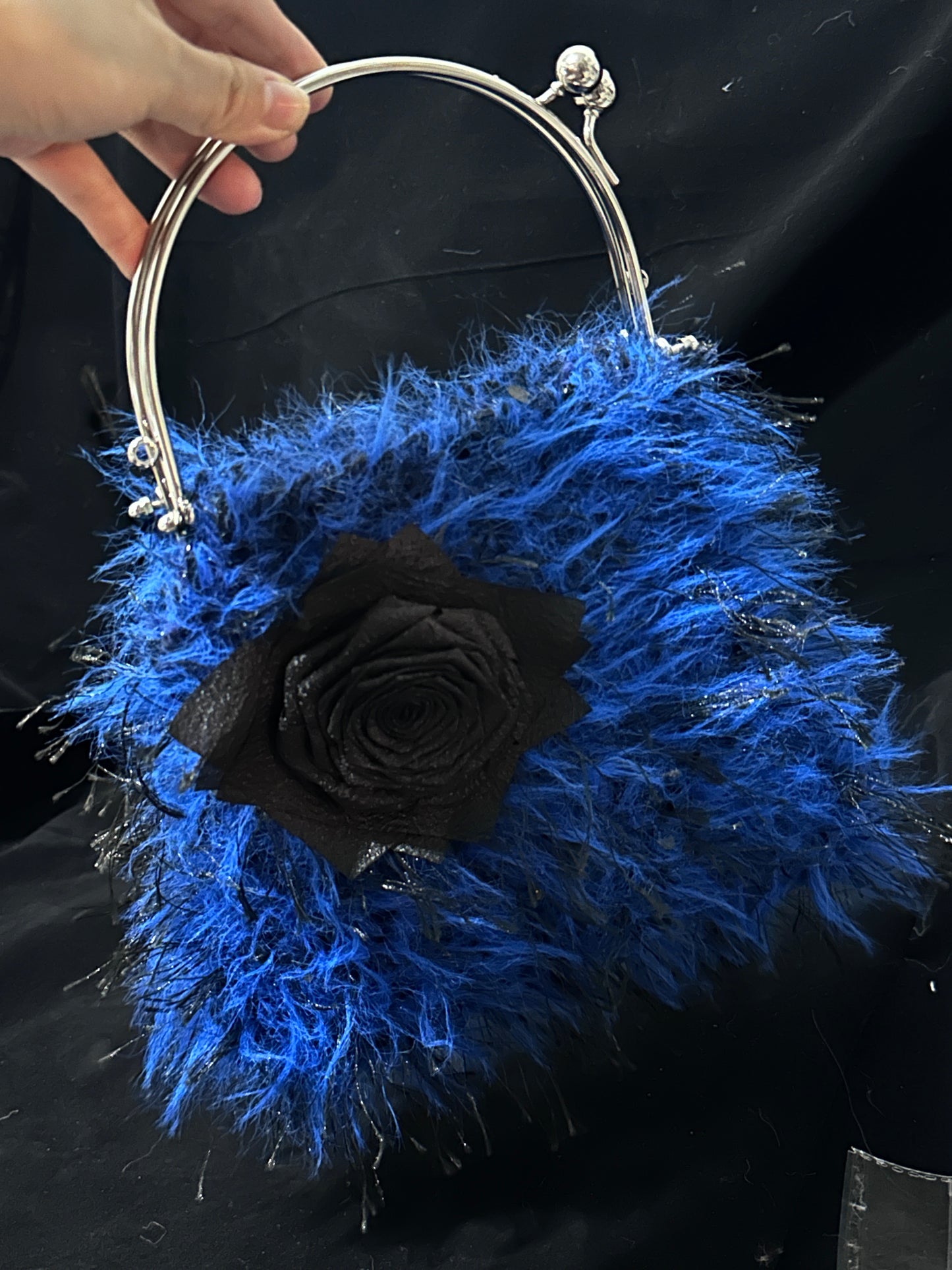 Blue & Black Evening Bag