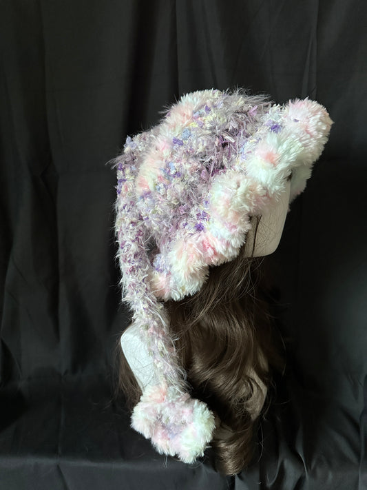 Crochet Witch Hat: Purple Mystic Witch Hat