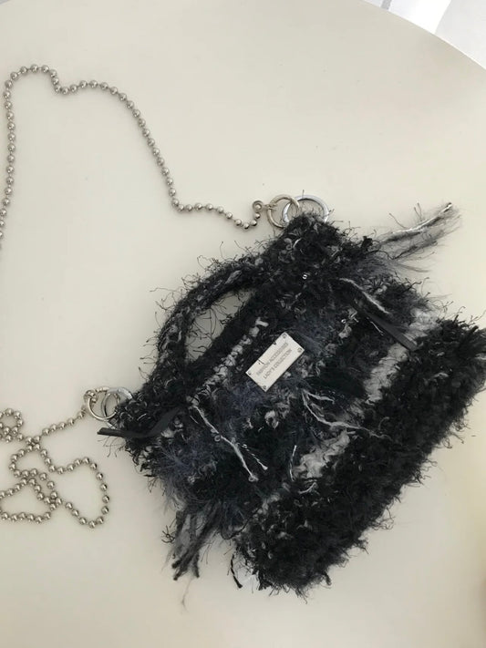 Black & Gray Crossbody Bag