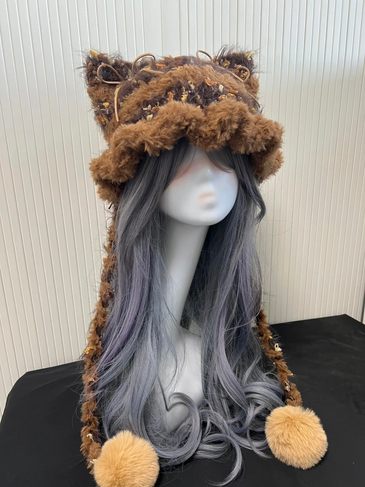 Crochet Cat Ear Beanie: Maple Maillard Jellyfish Hat