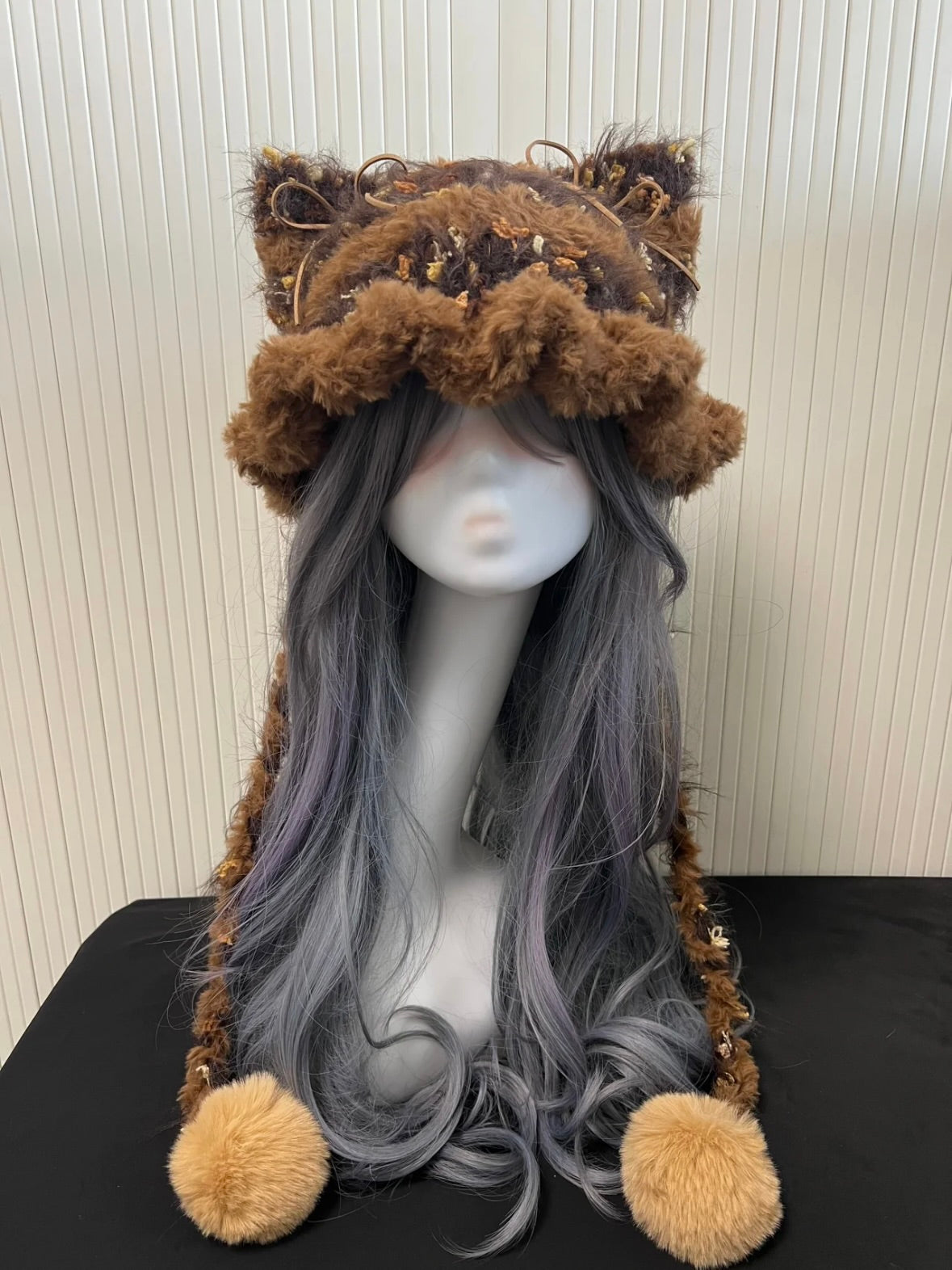 Crochet Cat Ear Beanie: Maple Maillard Jellyfish Hat