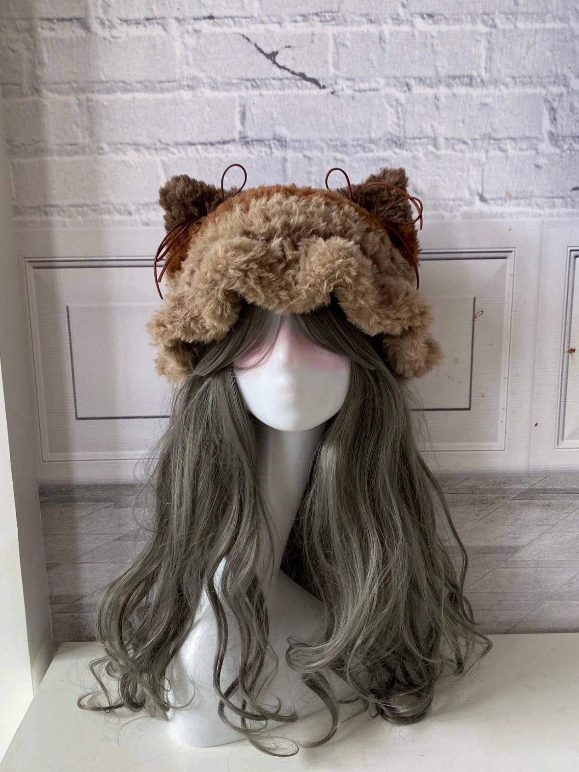 Crochet Cat Ear Beanie: Maillard Tone Jellyfish Hat