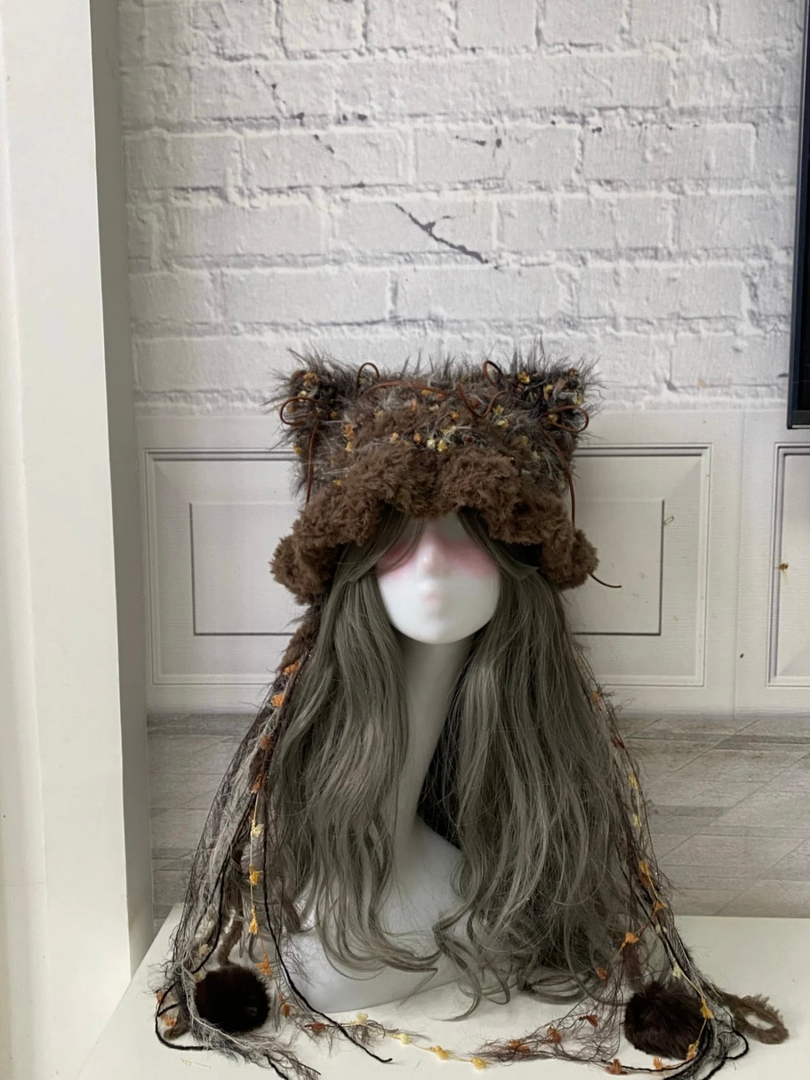 Crochet Cat Ear Beanie: Warm Tea Jellyfish Hat