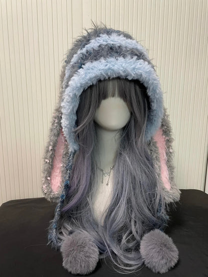 Judy Zootopie Bonnet Fait Main Oreilles de Lapin | Chapeau Animal Mignon au Crochet