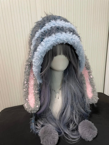Judy Zootopie Bonnet Fait Main Oreilles de Lapin | Chapeau Animal Mignon au Crochet