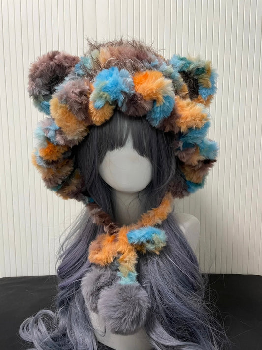 Cute Bear-Eared Hood | Handmade Crochet Animal Hat | Cozy Winter Accessory