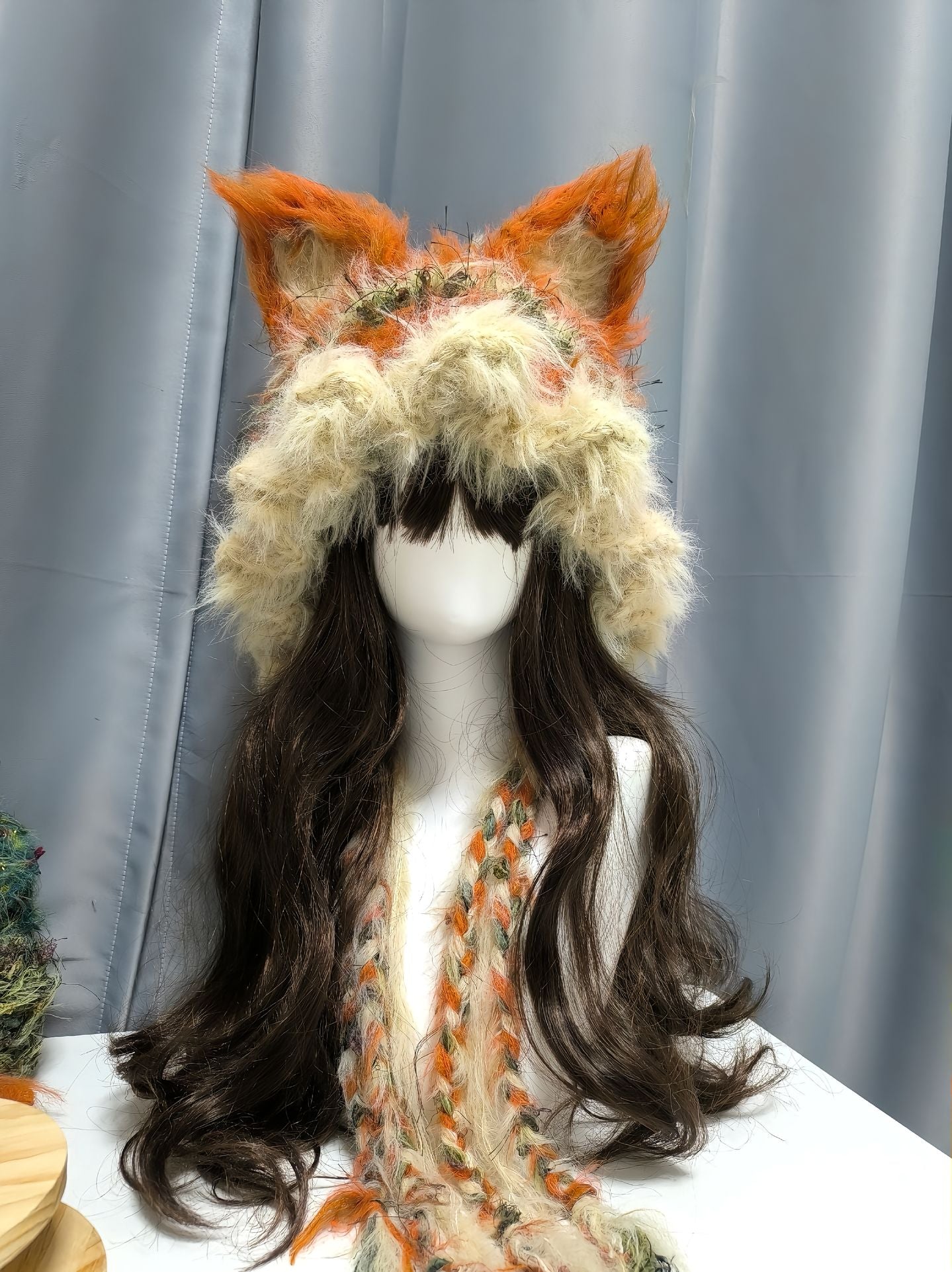 Capuche renard inspirée de Nick Wilde de Zootopie avec oreilles amovibles, chapeau à capuche en crochet