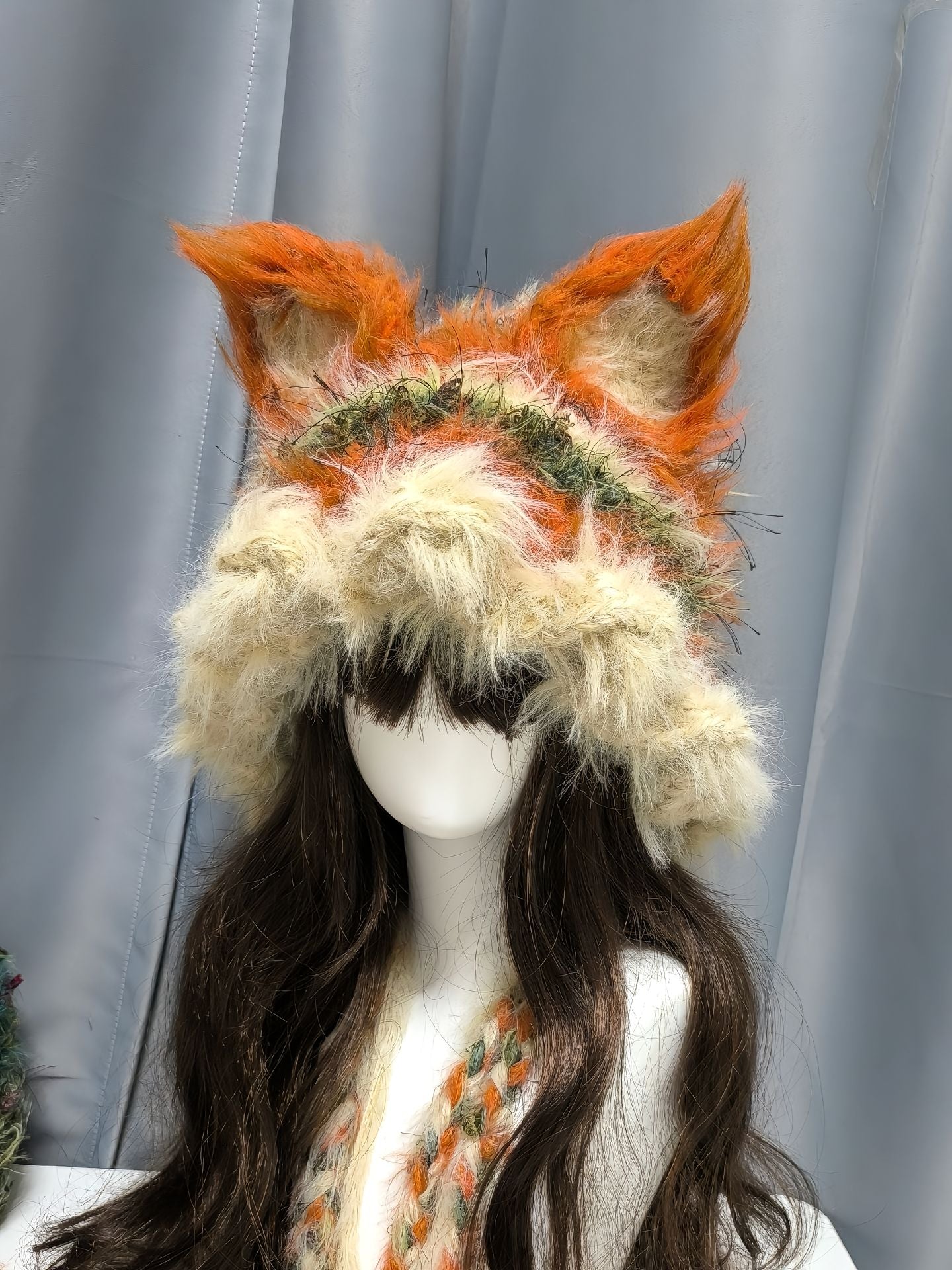 Capuche renard inspirée de Nick Wilde de Zootopie avec oreilles amovibles, chapeau à capuche en crochet