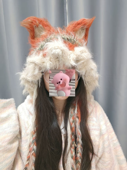Capuche renard inspirée de Nick Wilde de Zootopie avec oreilles amovibles, chapeau à capuche en crochet