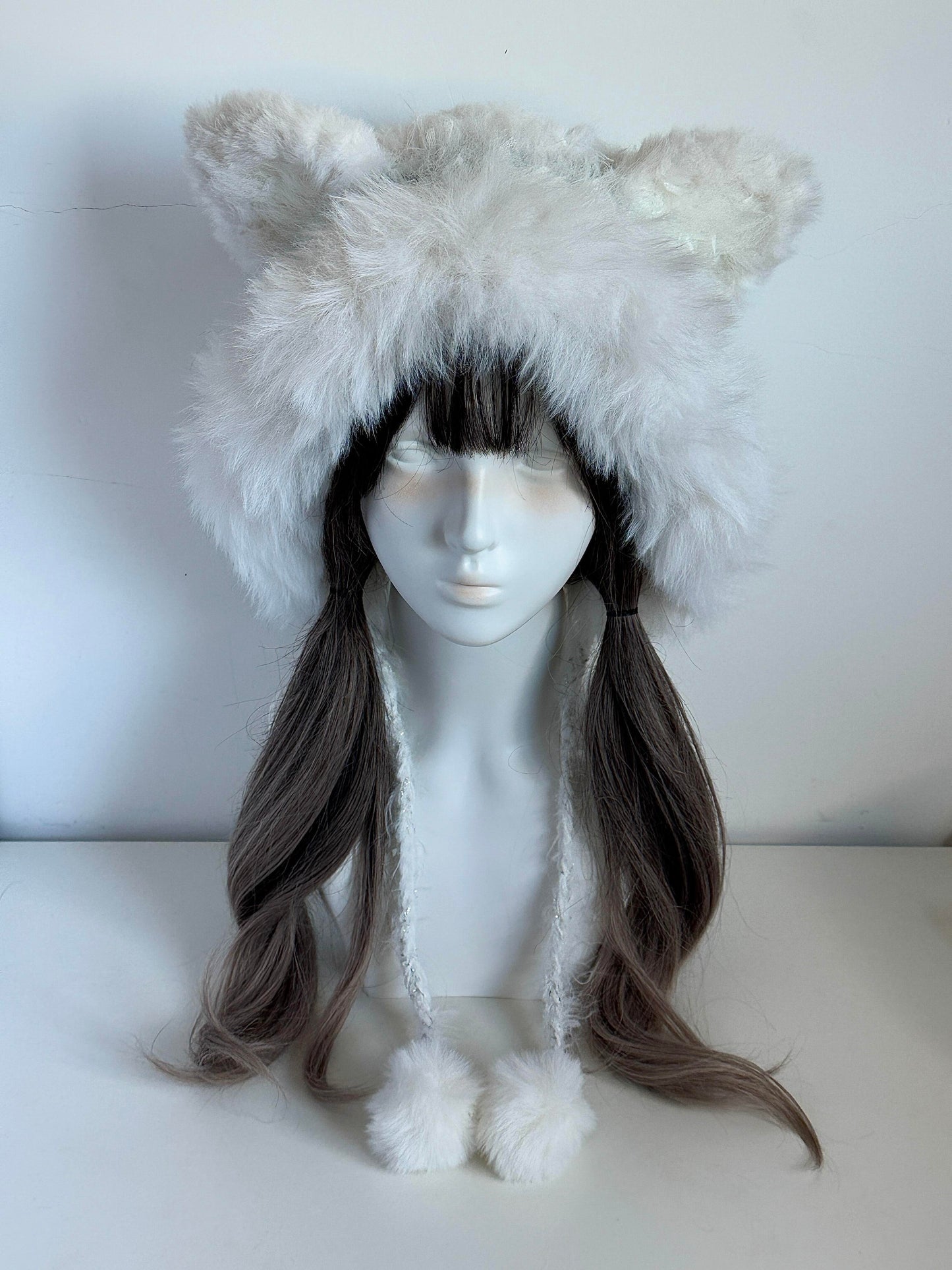 Fox-Eared Hood, Handmade Crochet Fox Hood, Cute Animal Hooded Hat