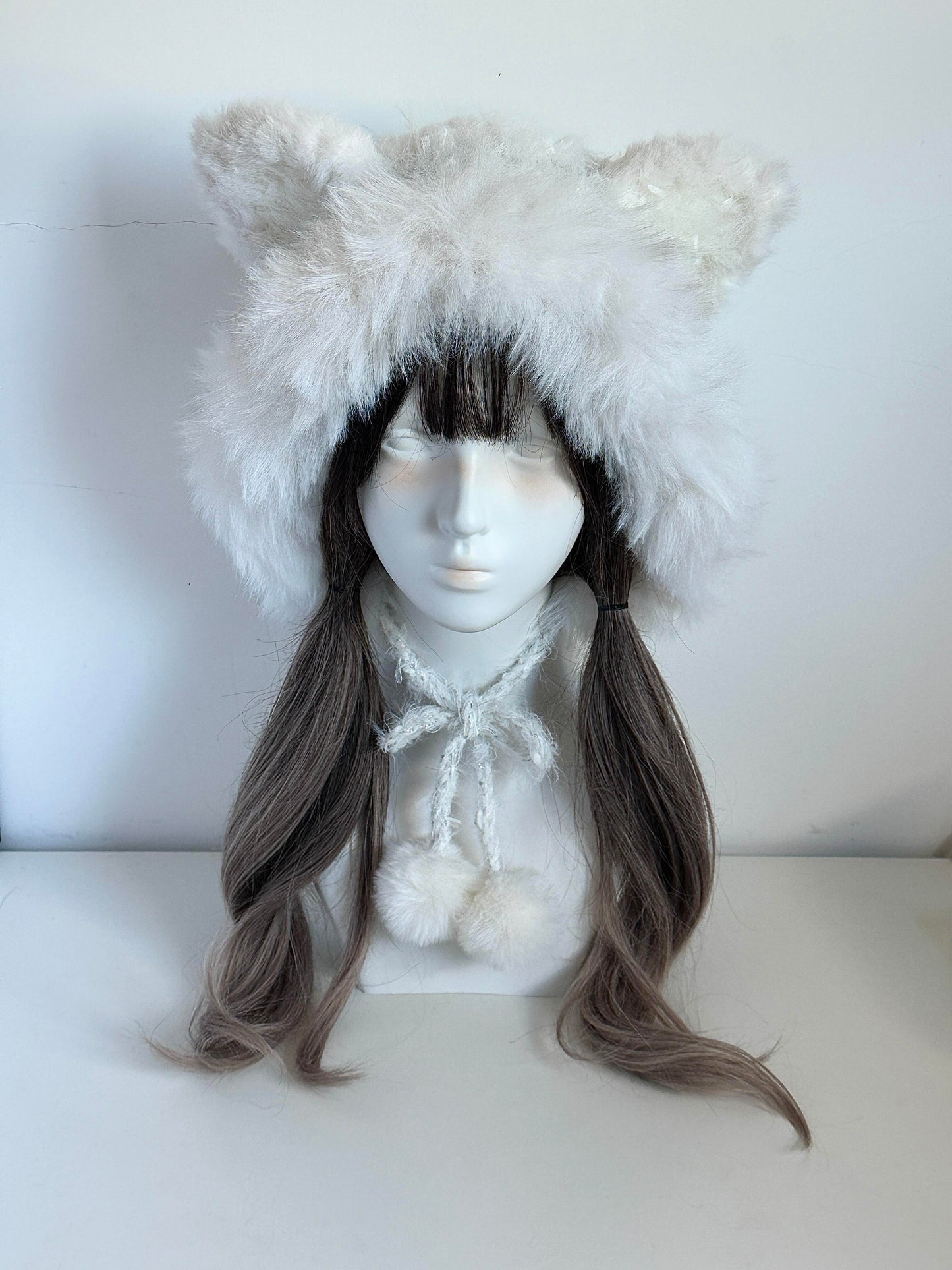 Fox-Eared Hood, Handmade Crochet Fox Hood, Cute Animal Hooded Hat
