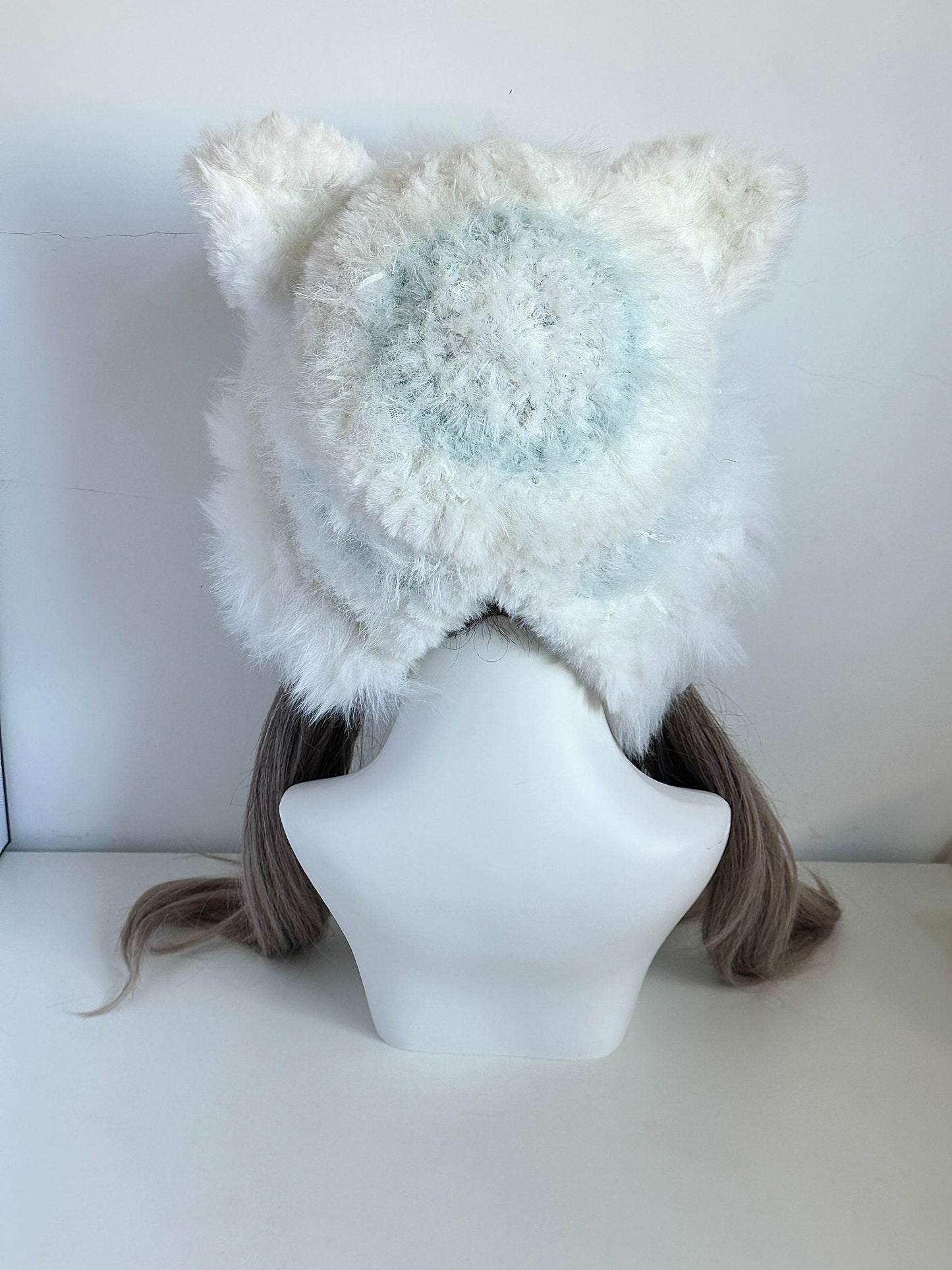 Fox-Eared Hood, Handmade Crochet Fox Hood, Cute Animal Hooded Hat