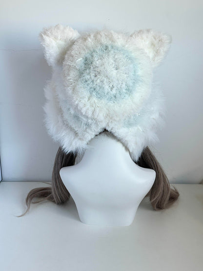 Fox-Eared Hood, Handmade Crochet Fox Hood, Cute Animal Hooded Hat