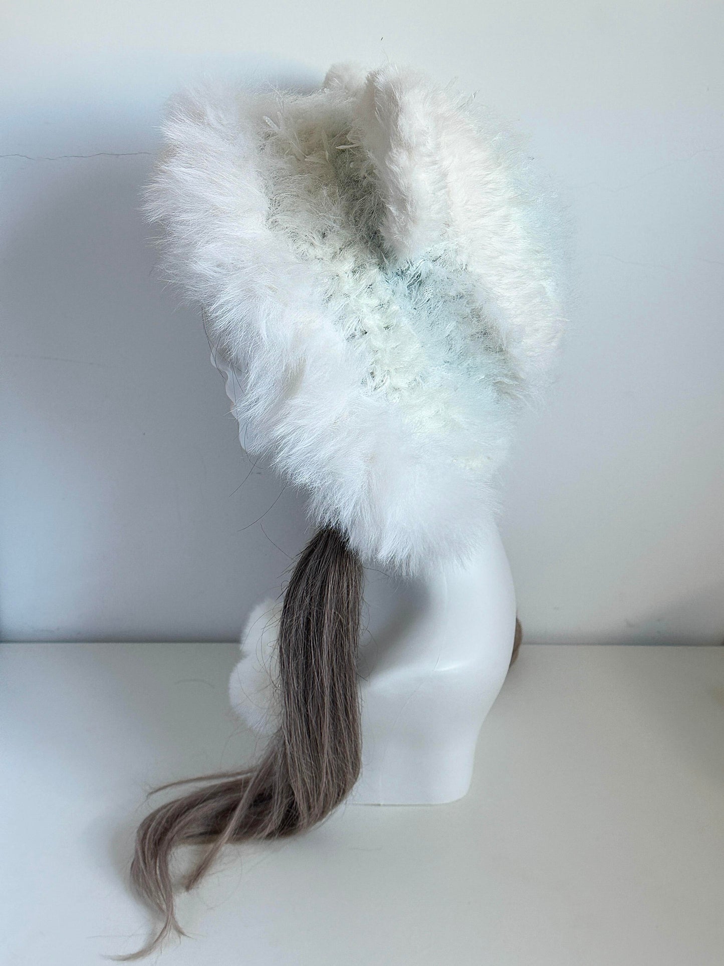Fox-Eared Hood, Handmade Crochet Fox Hood, Cute Animal Hooded Hat