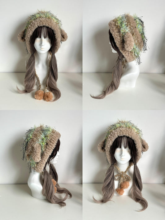 Branches Lamb Eared Beanie – Handmade Earthy Knit Hat