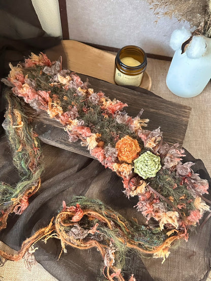 Blumen Häkelstirnband Handgemacht Kawaii Pastell Haarband Lolita Anime Ästhetik