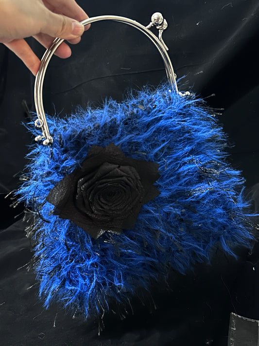 Blue & Black Evening Bag