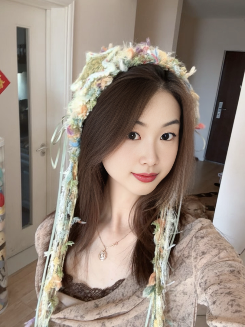 Hellgrünes gehäkeltes Stirnband Handgefertigt Kawaii Pastell Haarband Lolita Anime Ästhetik